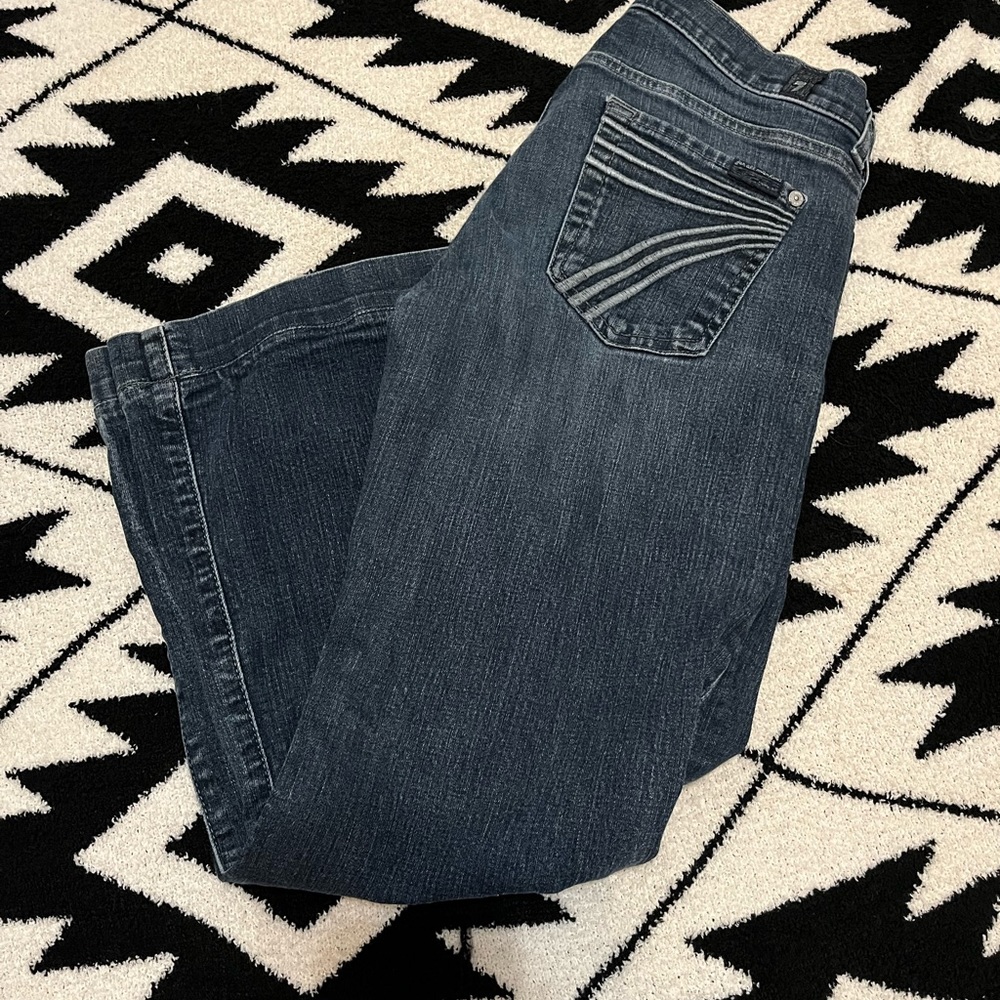 Seven for all mankind cropped dojo jeans!!